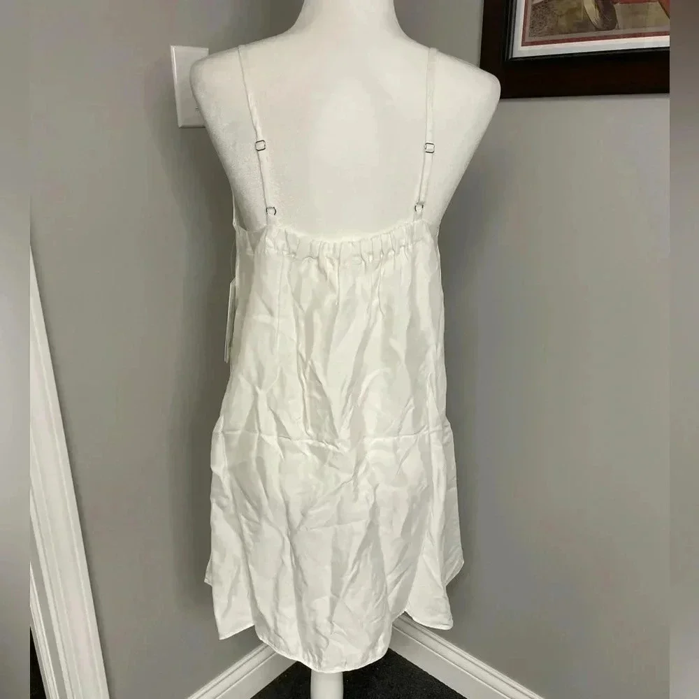 Athleta NWT Women's Calm Cool Slip Dress Ivory Off White Size Medium Retail $119